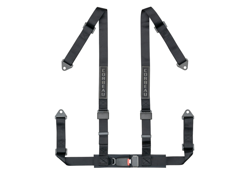4 lbs. 12X9X3 2-Inch Harness Belts Red 4-Point Bolt-In
