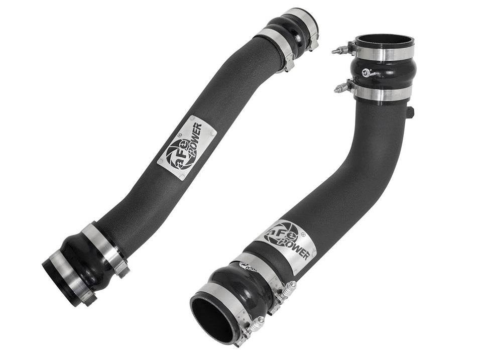 12 lbs. 18X13X13 BladeRunner 3 IN and 3-1/2 IN Aluminum Hot and Cold Charge Pipe Kit Black Dodge Diesel Trucks 07.5-09 L6-6.7L td