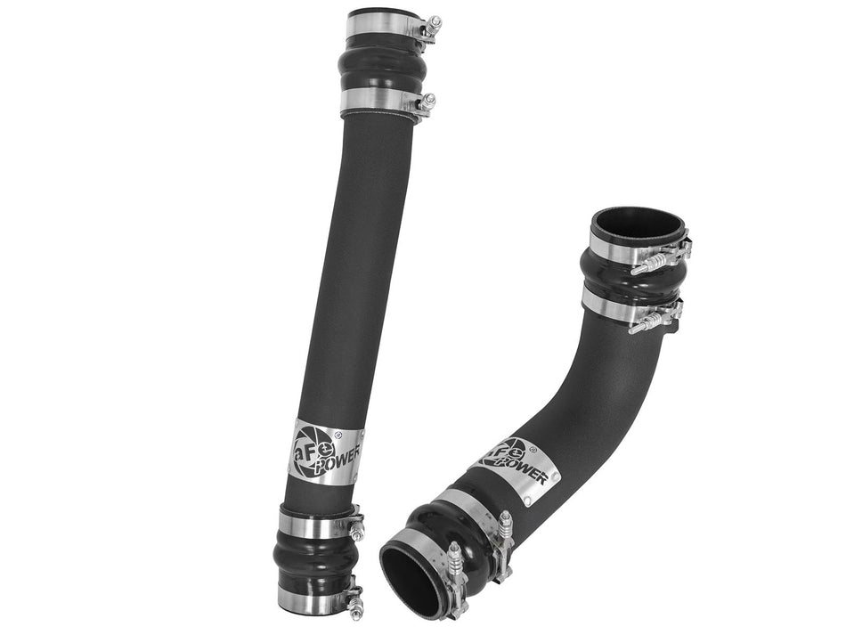 16 lbs. 18X13X13 BladeRunner 3 IN and 2-3/4 IN Aluminum Hot and Cold Charge Pipe Kit Black Dodge Diesel Trucks 10-12 L6-6.7L td