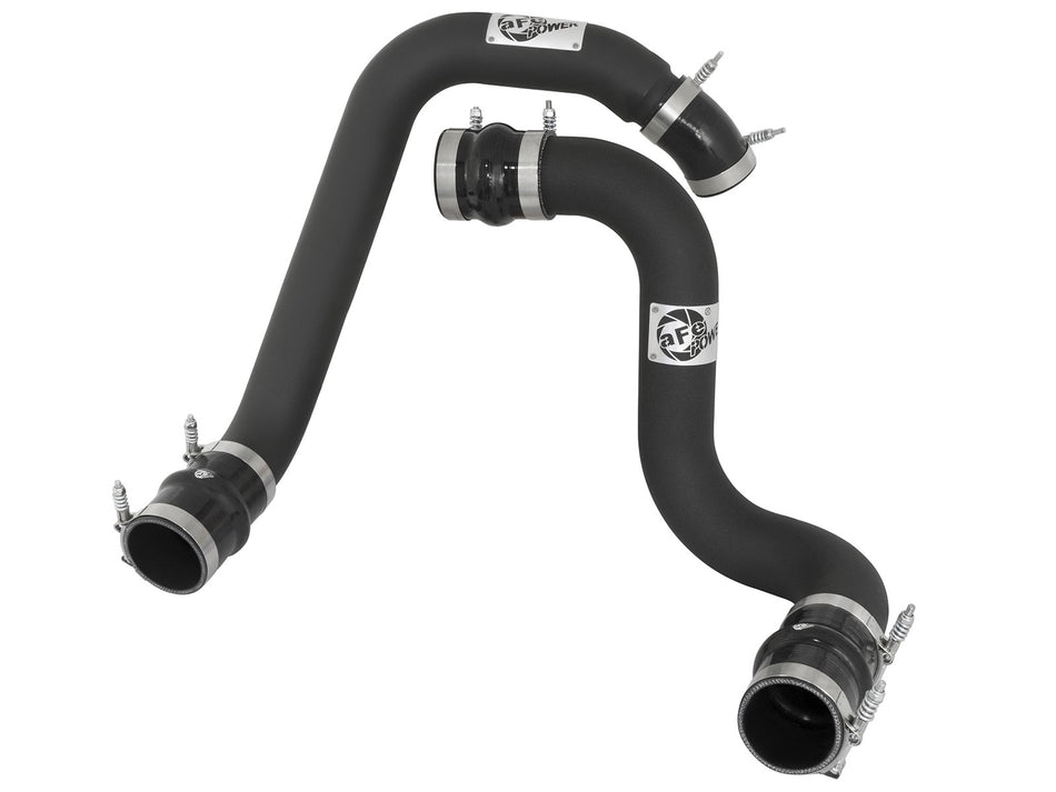 BladeRunner 3 IN Aluminum Hot and Cold Charge Pipe Kit Black Ford Diesel Trucks 03-07 V8-6.0L
