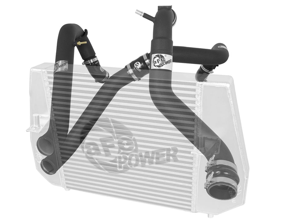 BladeRunner 3 IN Aluminum Hot and Cold Charge Pipe Kit Black Ford F-150 11-14 V6-3.5L
