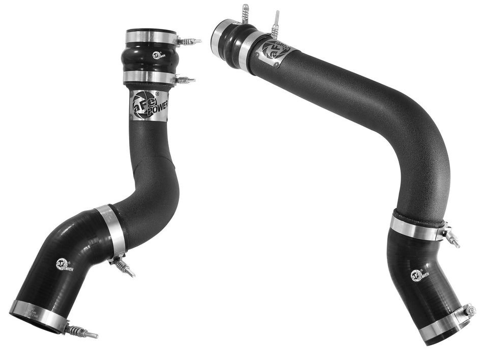 BladeRunner 3 IN Aluminum Hot and Cold Charge Pipe Kit Black Dodge RAM Diesel Trucks 13-18 L6-6.7L
