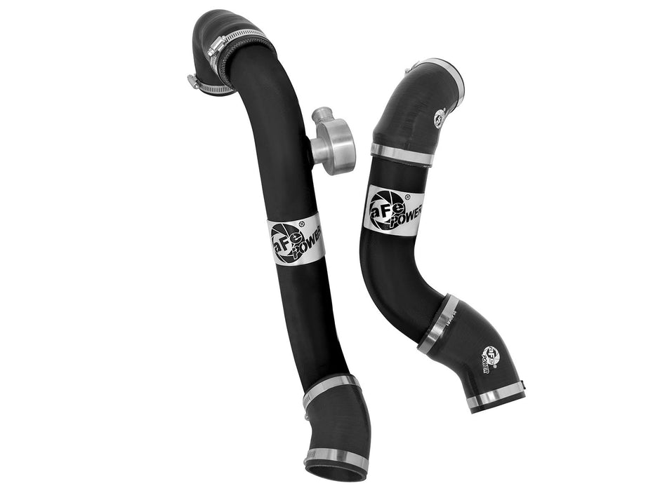 BladeRunner Aluminum Hot and Cold Charge Pipe Kit Black Ford Mustang 15-19 L4-2.3L