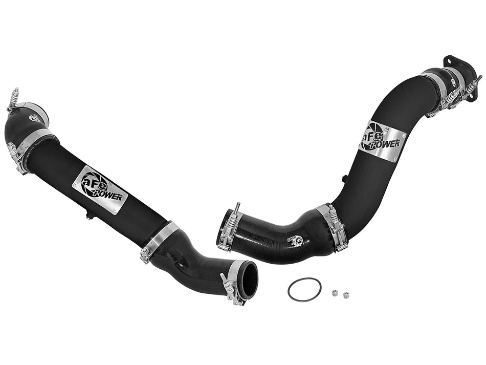 BladeRunner 3 IN Aluminum Hot and Cold Charge Pipe Kit Black Nissan Titan XD 16-19 V8-5.0L