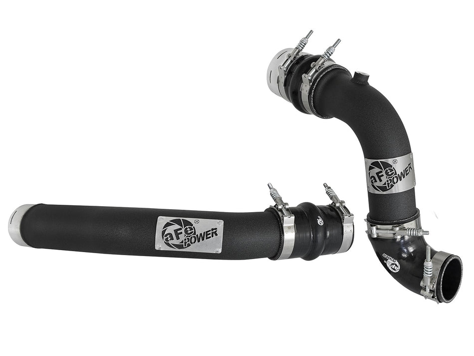 BladeRunner 3 IN Aluminum Hot and Cold Charge Pipe Kit Black Ford Diesel Trucks 17-19 V8-6.7L