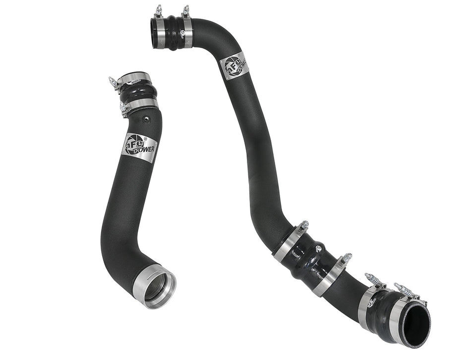 BladeRunner 3 IN and 3-1/2 IN Aluminum Hot and Cold Charge Pipe Kit Black GM Diesel Trucks 17-19 V8-6.6L (td) L5P