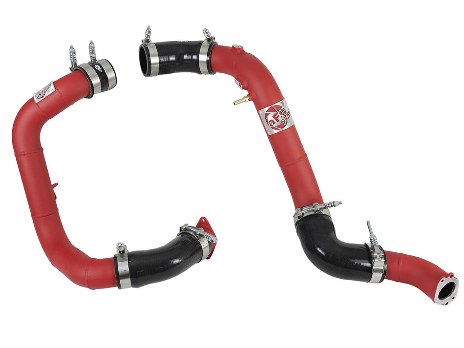 BladeRunner 2-1/4 IN and 2-1/2 IN Aluminum Hot and Cold Charge Pipe Kit Red Honda Civic Si 16-19 L4-1.5L