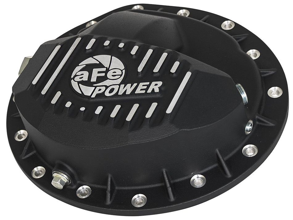8 lbs. 14X13X4 Pro Series Front Differential Cover Black w/ Machined Fins Dodge Diesel Trucks 03-12 L6-5.9/6.7L td