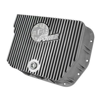 aFe Power Transmission Pan Raw w/ Machined Fins Dodge Diesel Trucks 94-07 L6-5.9L
