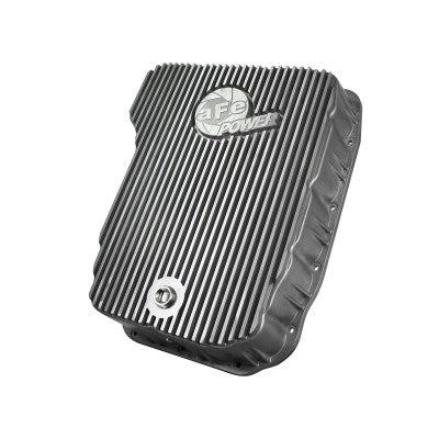 aFe Power Transmission Pan Raw w/ Machined Fins Dodge Diesel Trucks 07.5-12 L6-6.7L