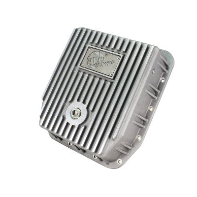 aFe Power Transmission Pan Raw w/ Machined Fins Ford Trucks 93-08