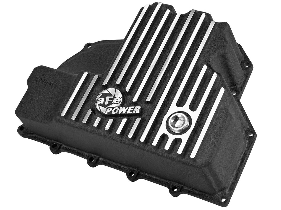 Pro Series Engine Oil Pan Black w/ Machined Fins Dodge RAM 1500 EcoDiesel 14-18 V6-3.0L