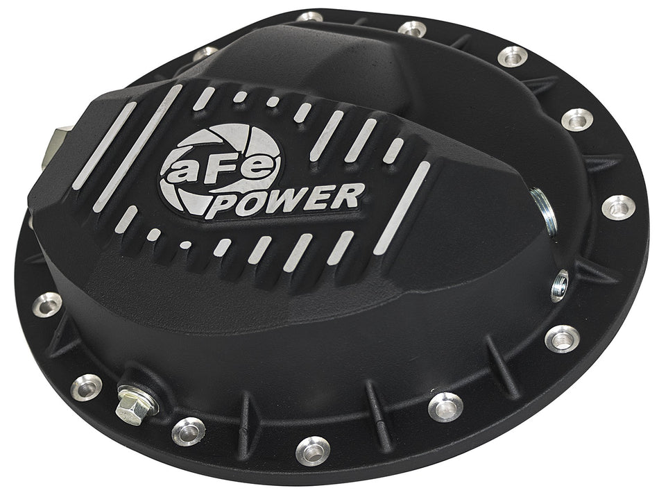 Pro Series Rear Differential Cover Black w/ Machined Fins Nissan Titan XD 16-19 V8-5.0L