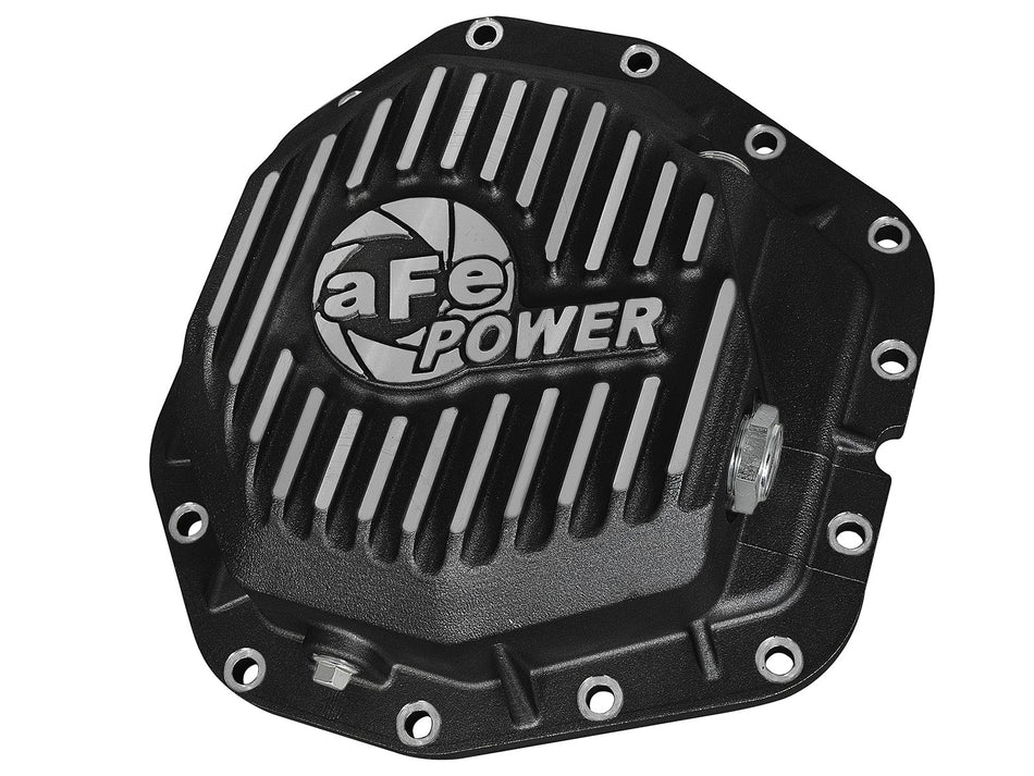 11 lbs. 16X15X6 Pro Series Rear Differential Cover Black w/ Machined Fins Ford Diesel Trucks 17-19 V8-6.7L td