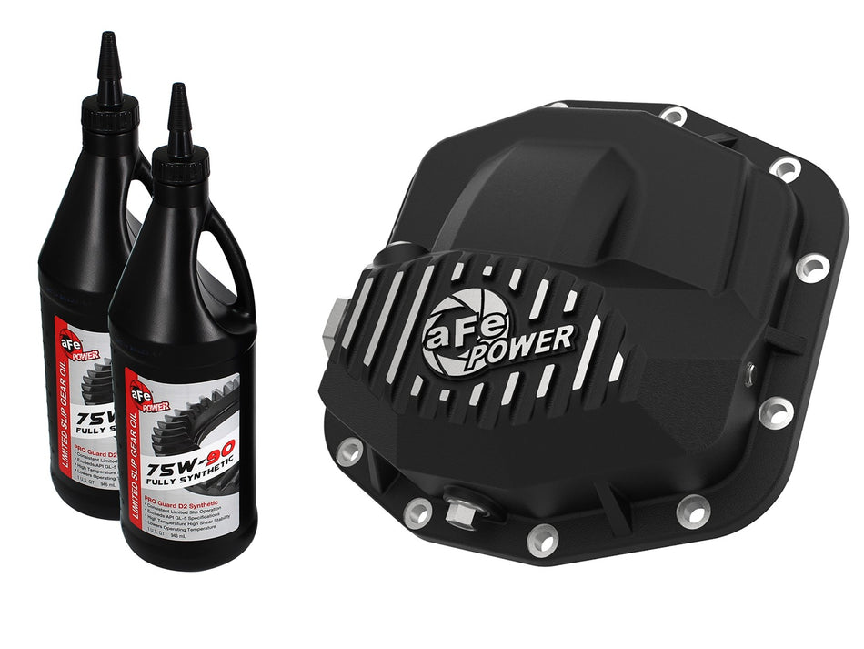 7 lbs. 23X16X13 Pro Series Front Differential Cover Black w/ Oil Dana M210 Jeep Wrangler JL 18-20 L4-2.0L t / V6-3.6L / Gladiator JT 2020 V6-3.6L