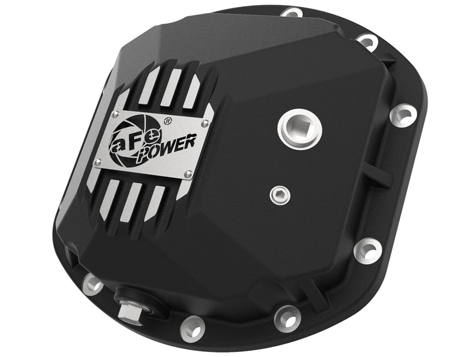 2 lbs. 11X10X3 Pro Series Dana 30 Front Differential Cover Black w/ Machined Fins Jeep Wrangler TJ/JK 97-18