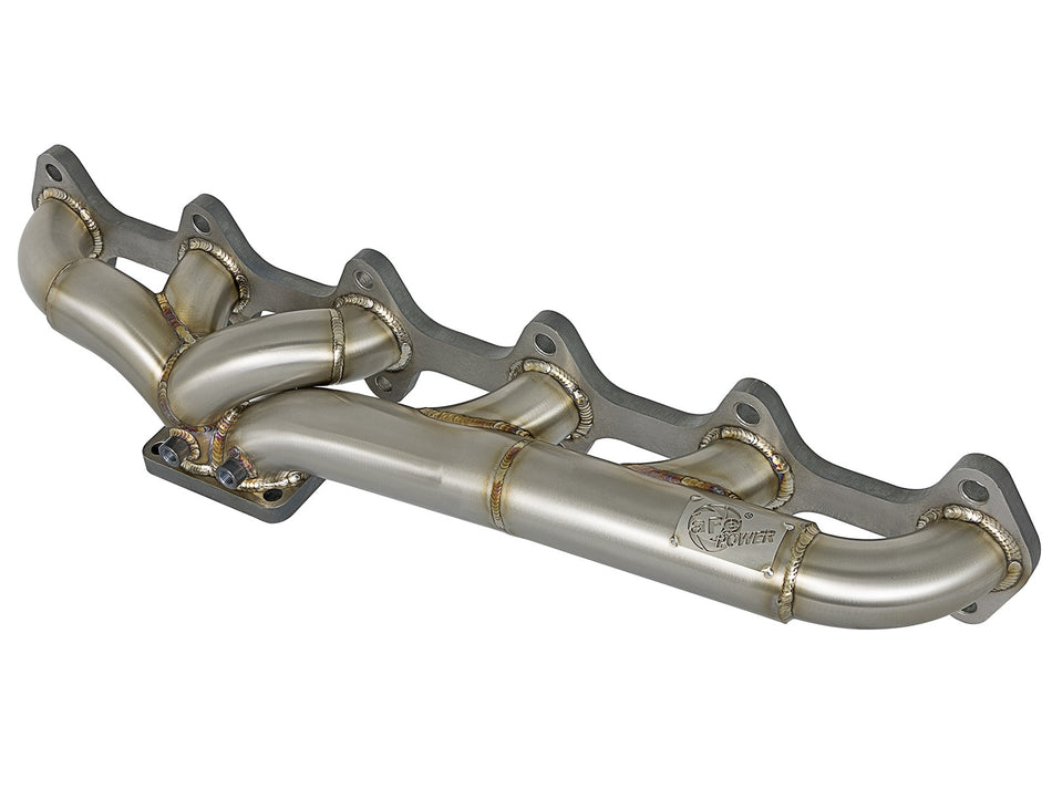 20 lbs. 26X17X7 Twisted Steel 304 Stainless Steel Header w/ T3 Turbo Flange Dodge Diesel Trucks 03-07 L6-5.9L td