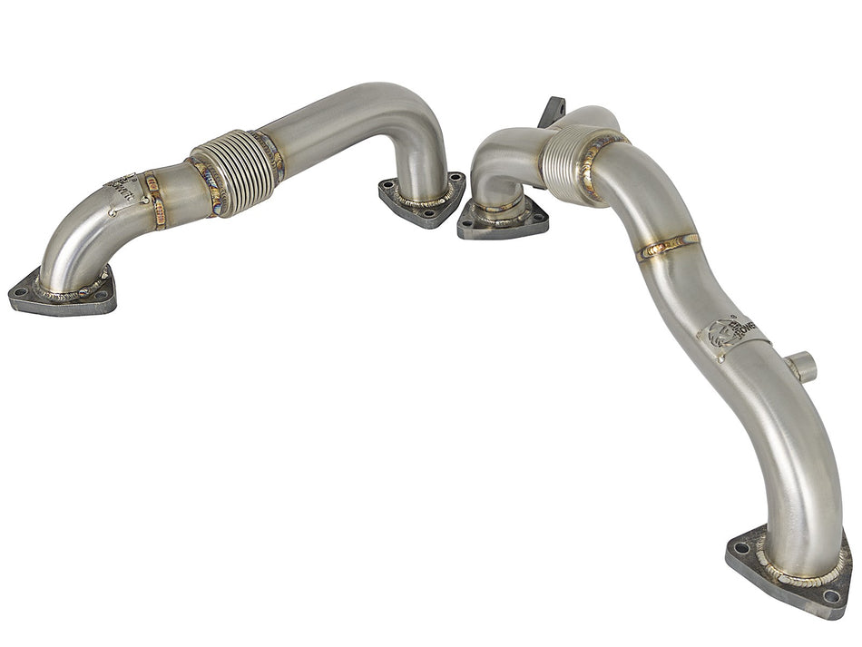 19 lbs. 29X17X7 Twisted Steel Header Up-Pipe Ford Diesel Trucks 08-10 V8-6.4L td