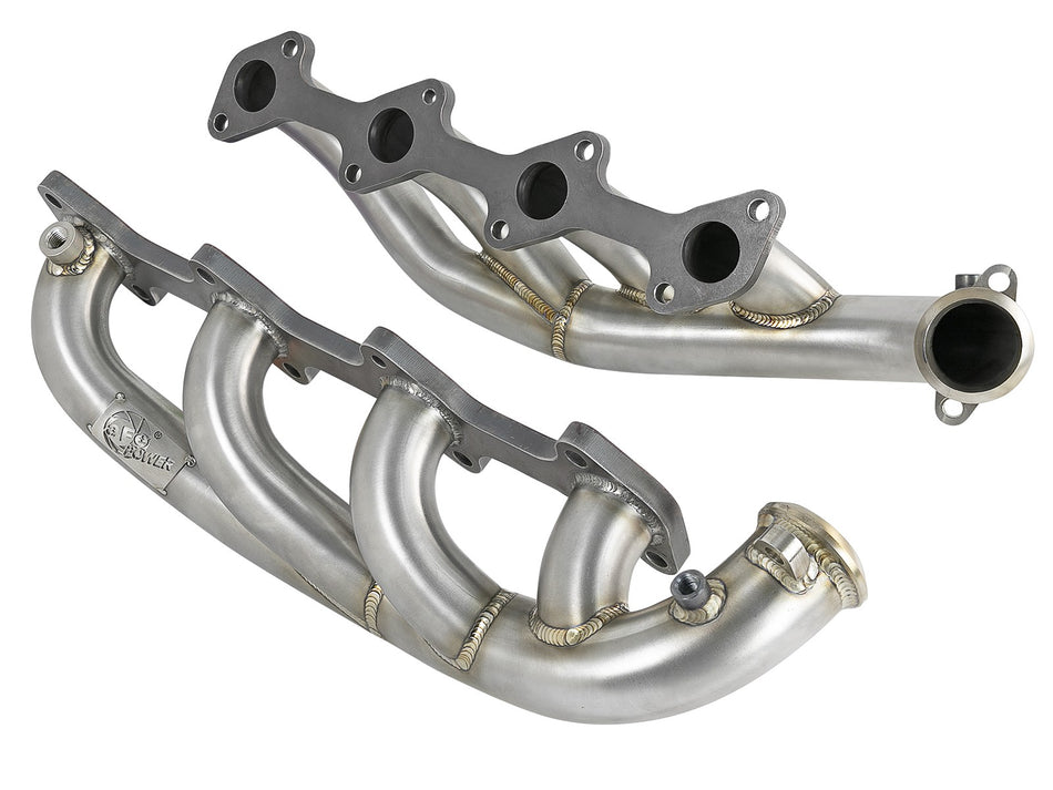 34 lbs. 30X18X8 Twisted Steel 1-3/4 IN to 2 IN 304 Stainless Headers Ford Diesel Trucks 03-07 V8-6.0L td
