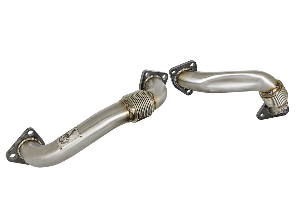 11 lbs. 24X6X6 Twisted Steel Header Up-Pipe GM Diesel Trucks 01-04 V8-6.6L td LB7