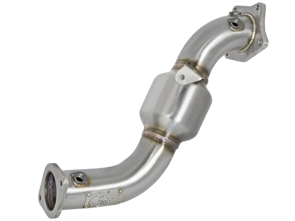 Twisted Steel 3 IN 304 Stainless Steel Street Series Downpipe w/ Cats Cadillac ATS 13-19 / Chevy Camaro 16-20 L4-2.0L