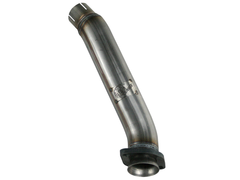 5 lbs. 18X6X6 Twisted Steel 2-1/2 IN 409 Stainless Steel Loop-Delete Downpipe Jeep Wrangler JK 12-18 V6-3.6L