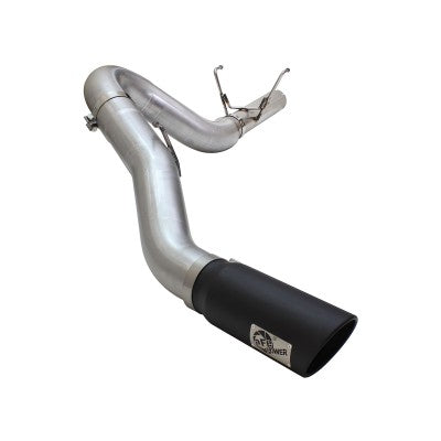 37 lbs. 49X23X13 ATLAS 5 IN Aluminized Steel DPF-Back Exhaust System w/Black Tip Dodge RAM Diesel Trucks 13-18 L6-6.7L td