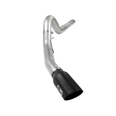 ATLAS 5 IN Aluminized Steel DPF-Back Exhaust System w/Black Tip Ford Diesel Trucks 08-10 V8-6.4L