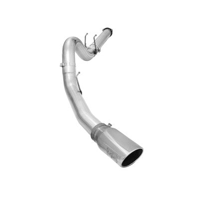 ATLAS 5 IN Aluminized Steel DPF-Back Exhaust System w/Polished Tip Ford Diesel Trucks 15-16 V8-6.7L