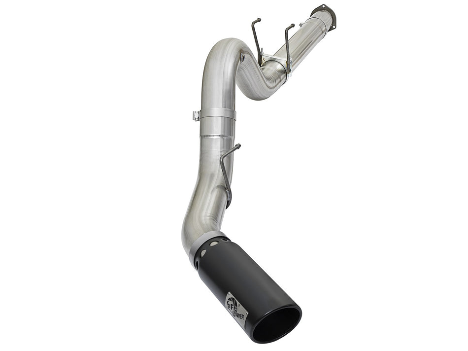 ATLAS 5 IN Aluminized Steel DPF-Back Exhaust System w/Black Tip Ford Diesel Trucks 17-20 V8-6.7L