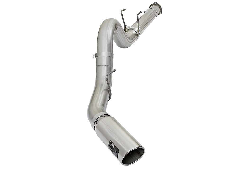 ATLAS 5 IN Aluminized Steel DPF-Back Exhaust System w/Polished Tip Ford Diesel Trucks 17-19 V8-6.7L