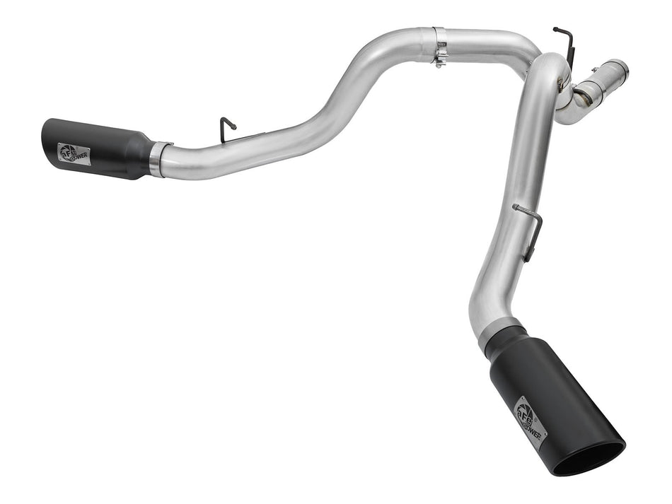 ATLAS 4 IN Aluminized Steel DPF-Back Exhaust System w/Black Tip GM Diesel Trucks 2016 V8-6.6L (td) LML