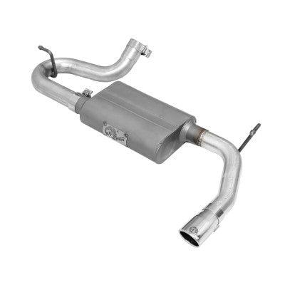 Scorpion 2-1/2 IN Aluminized Steel Axle-Back Exhaust System w/ Polished Tip Jeep Wrangler (JK) 07-18 V6-3.6L/3.8L