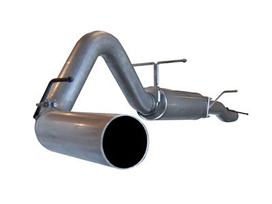 56 lbs. 60X19X14 Large Bore-HD 4 IN 409 Stainless Steel Cat-Back Exhaust System w/o Tip Ford Diesel Trucks 03-07 V8-6.0L td
