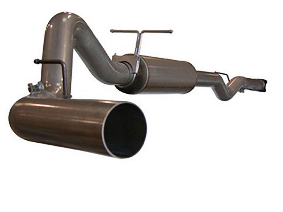 62.6 lbs. 61X19X14 Large Bore-HD 4 IN 409 Stainless Steel Cat-Back Exhaust System w/o Tip GM Diesel Trucks 06-07 V8-6.6L td LLY/LBZ