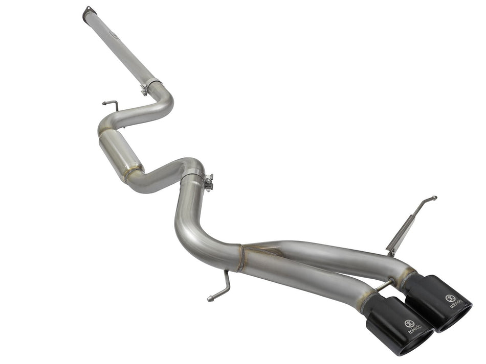 Takeda 3 IN 304 Stainless Steel Cat-Back Exhaust System w/Black Tip Ford Focus ST 13-18 L4-2.0L