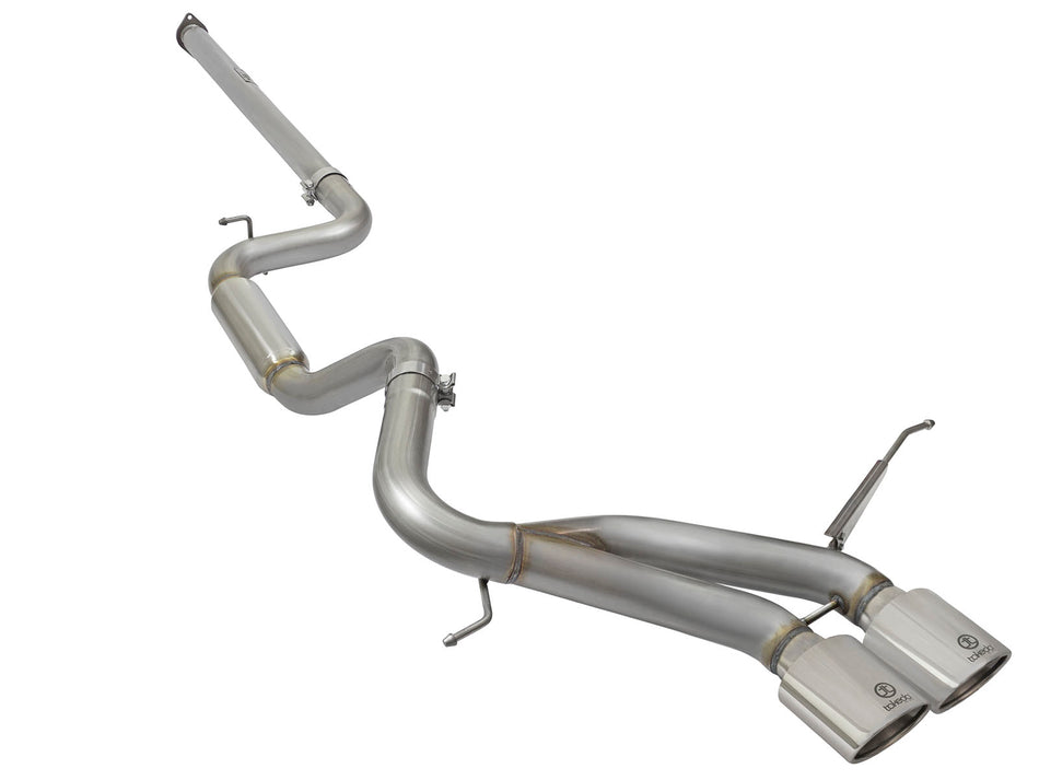 13-18 Focus ST 2.0L EcoBoost aFe Takeda 3  Cat-Back Exhaust Kit Polished Tips