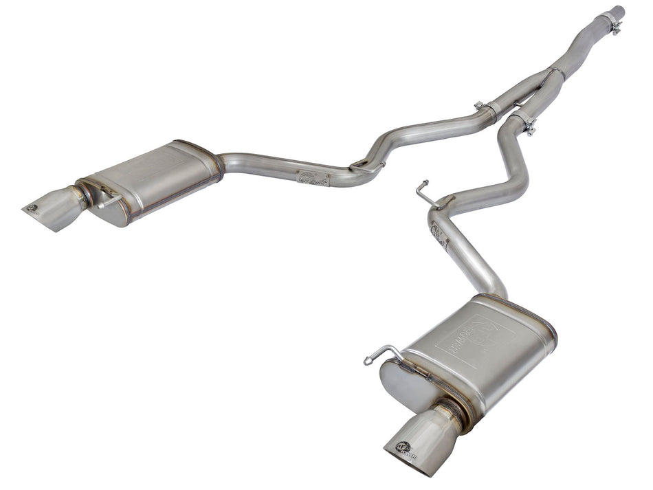MACH Force-Xp 3 to 2-1 2in Stainless Steel Cat-Back Exhaust Sys w Polished Tip Ford Mustang 15-19 L4-2.3L