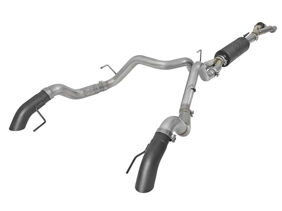 MACH Force-Xp Cat-Back Exhaust System w/ Dual Hi-Tuck Black Tips Ford F-150 Raptor 17-19 / F-150 Limited V6-3.5L