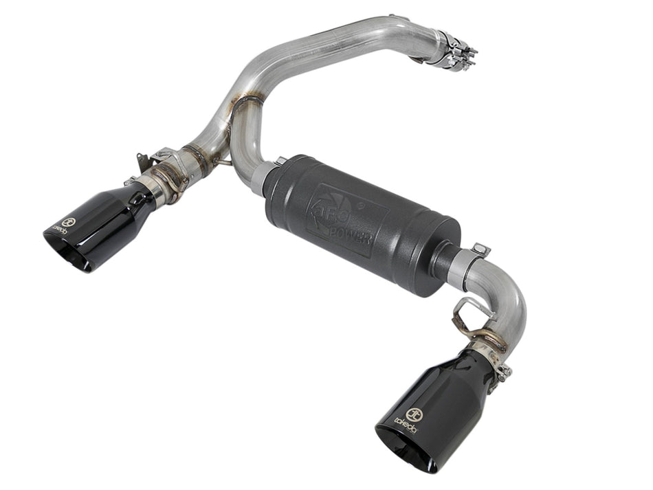 Takeda 3 IN 304 Stainless Steel Axle-Back Exhaust System w/ Black Tip Ford Focus RS 16-18 L4-2.3L