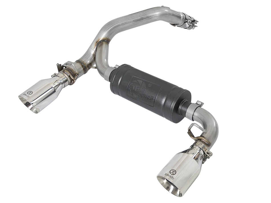 Takeda 3 IN 304 Stainless Steel Axle-Back Exhaust System w/ Polished Tip Ford Focus RS 16-18 L4-2.3L