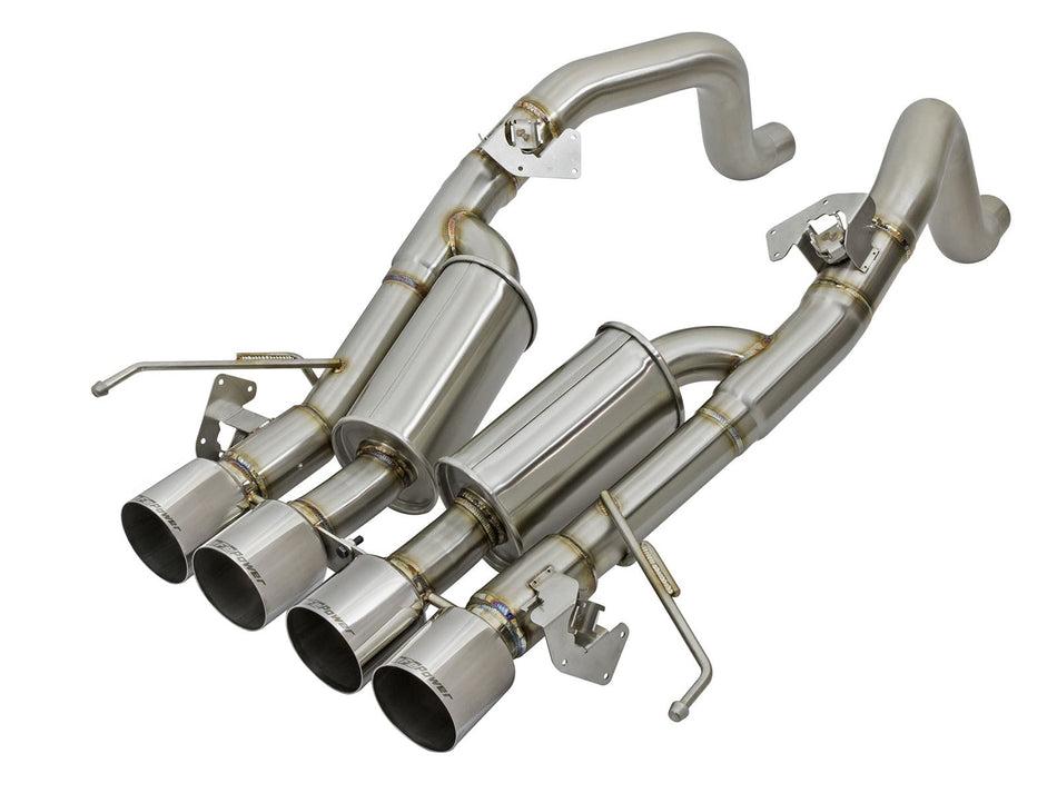 MACH Force-Xp 304 Stainless Steel Axle-Back Exhaust System w/Polished Tips Chevrolet Corvette (C7) 14-19 V8-6.2L LT1