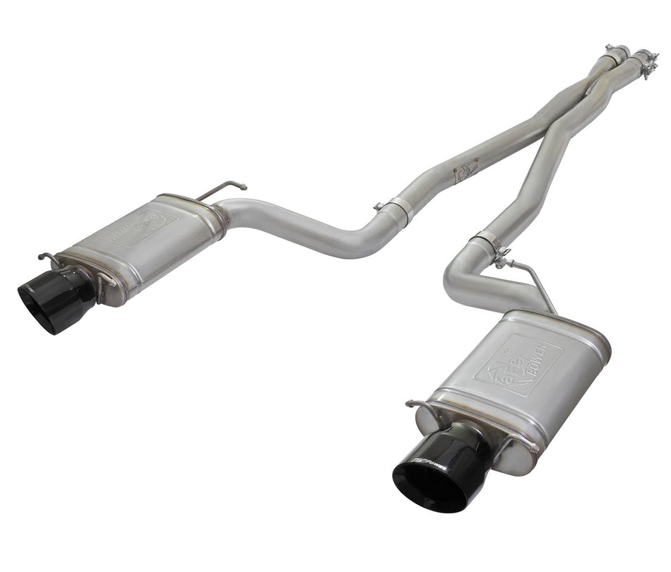 MACH Force-Xp 3 IN 304 Stainless Steel Cat-Back Exhaust System w/Black Tip Cadillac CTS-V 09-15 V8-6.2L (sc)