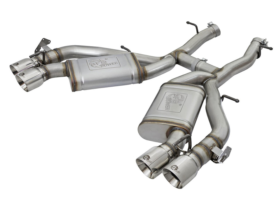 MACH Force-Xp 3 IN 304 Stainless Steel Axle-Back Exhaust System w/Polished Tip Chevrolet Camaro SS 16-20 V8-6.2L (sc)