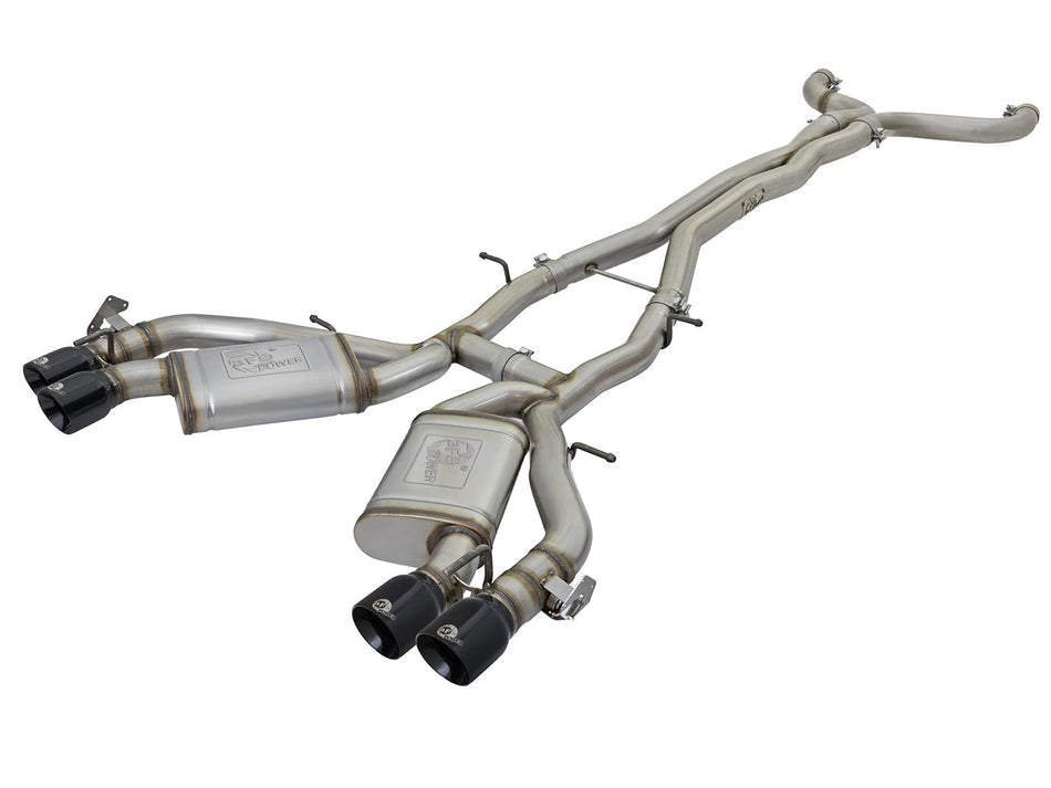 MACH Force-Xp 3 IN 304 Stainless Steel Cat-Back Exhaust System w/Black Tip Chevrolet Camaro SS 16-20 V8-6.2L (sc)