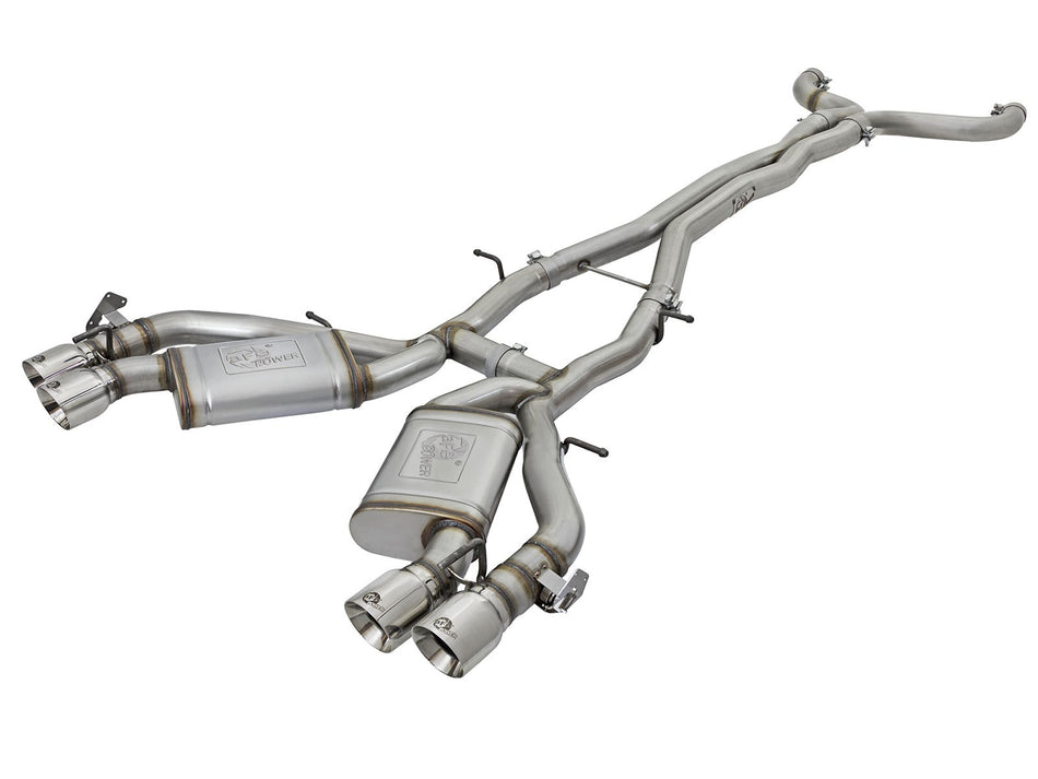 MACH Force-Xp 3 IN 304 Stainless Steel Cat-Back Exhaust System w/Polished Tip Chevrolet Camaro SS 16-20 V8-6.2L (sc)