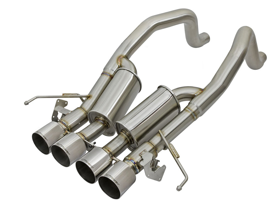 MACH Force-Xp 304 Stainless Steel Axle-Back Exhaust System w/ Polished Tips Chevrolet Corvette Z06 (C7) 15-19 V8-6.2L (sc)