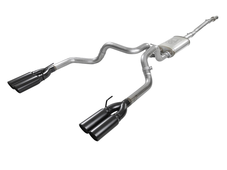 105 lbs. 49X23X13 Vulcan Series 3 IN 304 Stainless Steel Cat-Back Exhaust System w/ Black Tips GM Silverado/Sierra 1500 19-20 V8-5.3L