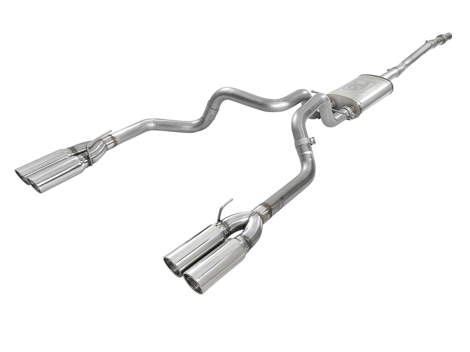 105 lbs. 49X23X13 Vulcan Series 3 IN 304 Stainless Steel Cat-Back Exhaust System w/ Polished Tips GM Silverado/Sierra 1500 19-20 V8-5.3L