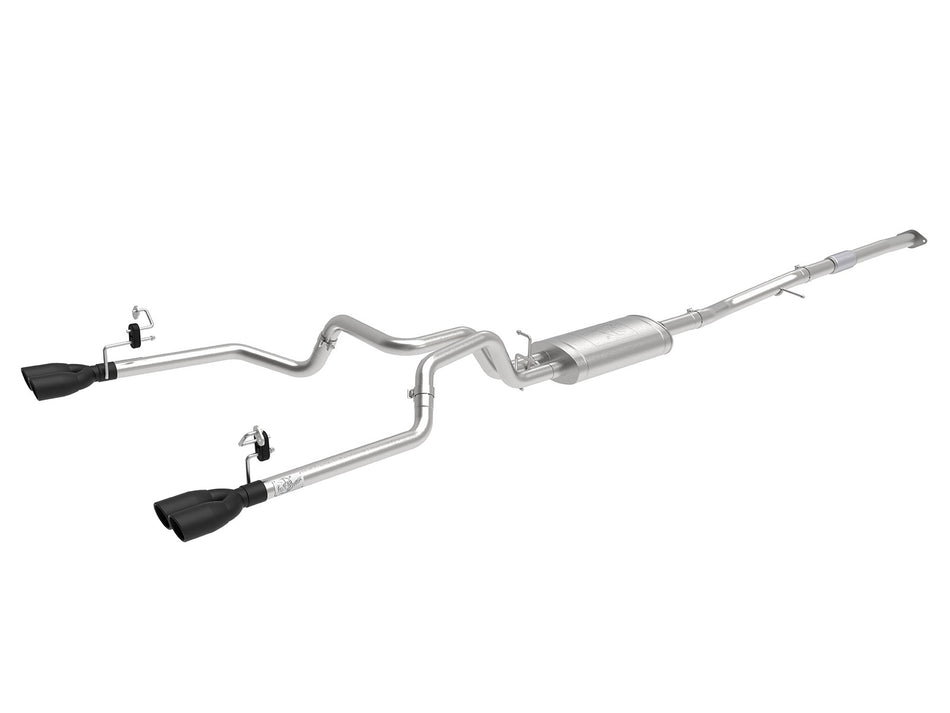 Vulcan Series 304 Stainless Steel Cat-Back Exhaust System w/ Black Tip GM Silverado/Sierra 1500 2019 L4-2.7L